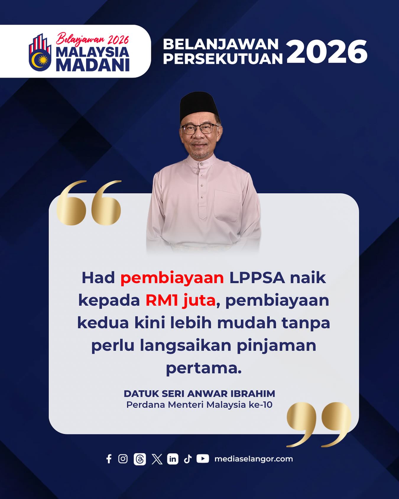 BELANJAWAN 2026: PEMBIAYAAN LPPSA